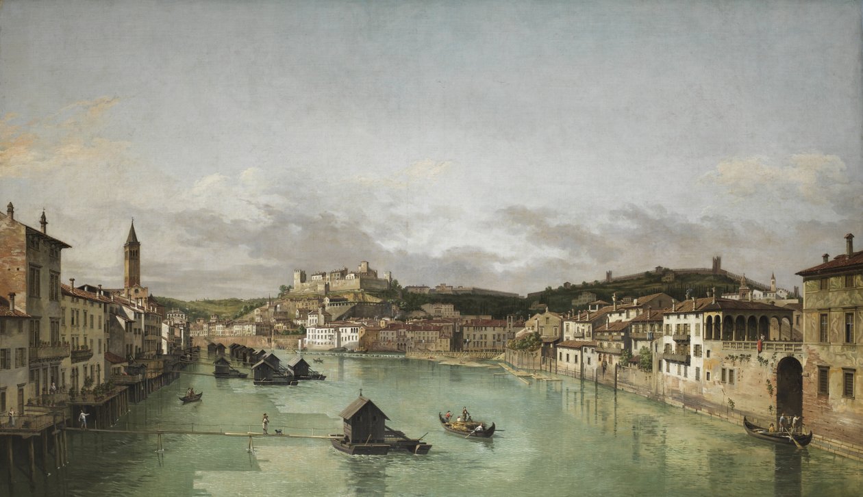 Pohled na Veronu (podle Bernarda Bellotta) cca 1760-70 od William Marlow
