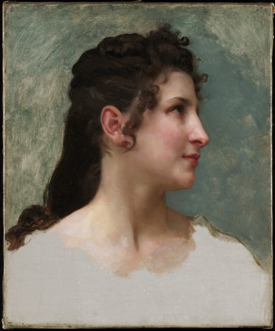 Studie dívčí hlavy, kolem roku 1890 od William Adolphe Bouguereau