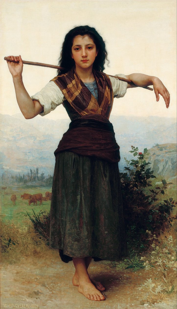 Malá pastýřka od William-Adolphe Bouguereau