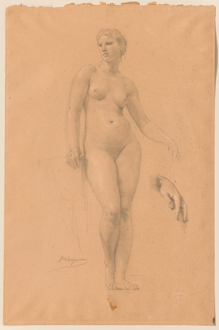 Studie der Venus für „Apollo und die Musen auf dem Olymp“ od William-Adolphe Bouguereau