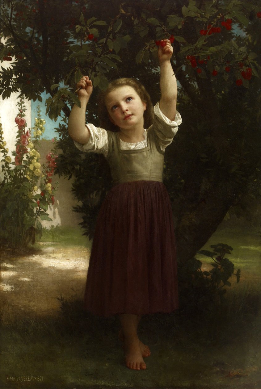Sběračka třešní od William-Adolphe Bouguereau