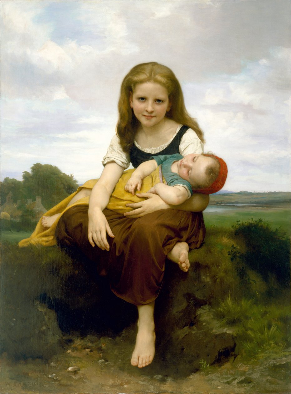 starší sestra od William Adolphe Bouguereau