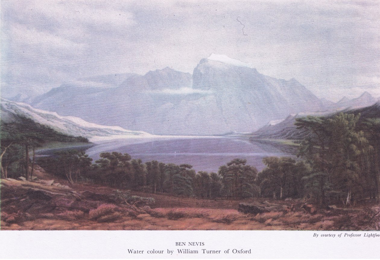 Ben Nevis, z British Adventure nakladatelství Collins od Joseph Mallord William Turner