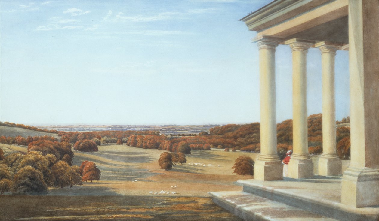Dale Park, Arundel, Sussex (tužka a akvarel) od Joseph Mallord William Turner