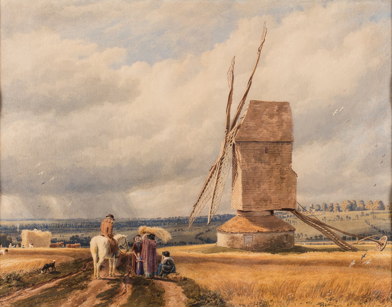 Starý mlýn, datum neznámé (akvarel na papíře) od William (1789 1862) Turner