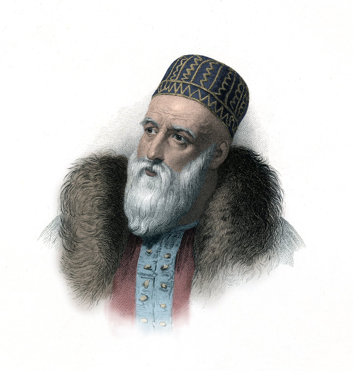 Ali Pacha / Paša, známý také jako "lev z Yanniny". od William (after) Finden