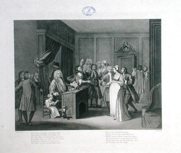 Spravedlnost vítězí, vyryl Thomas Cook (1744-1818) (rytina) od William (after) Hogarth