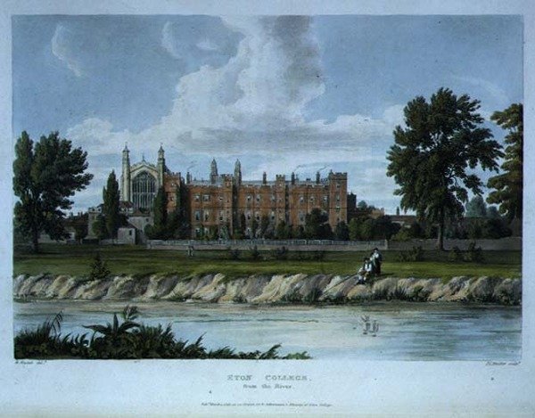 Eton College from the River, z 