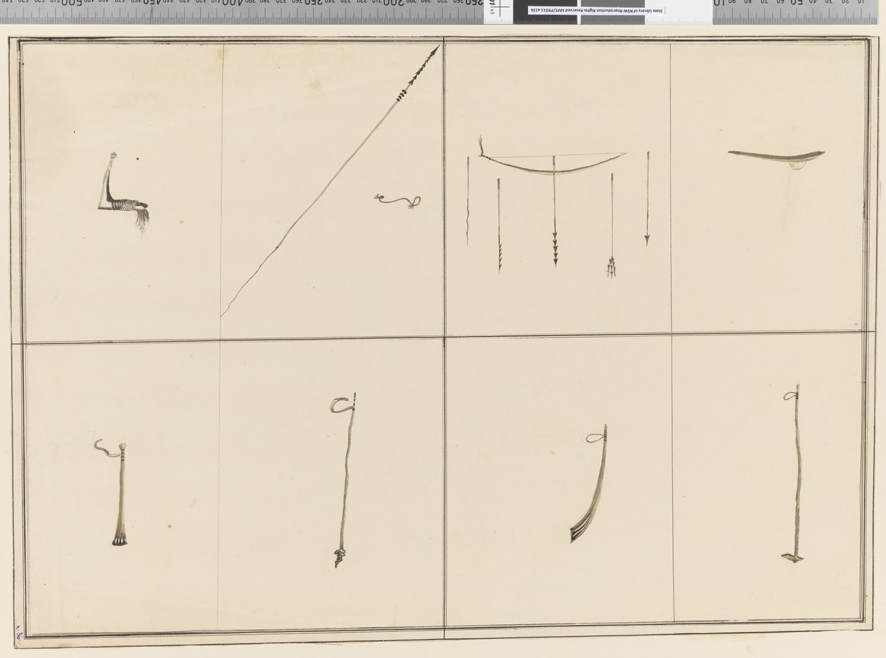 Page 36 Nativní zbraně. Nepodepsané, bez názvu a nedatováno od William (attr. to) Hodges