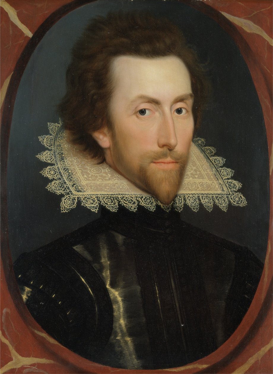 Portrét Gray Brydgese, pátého barona Chandose ze Sudeley (asi 1581-1621) kolem roku 1615 (olej na panelu) od William (attr. to) Larkin