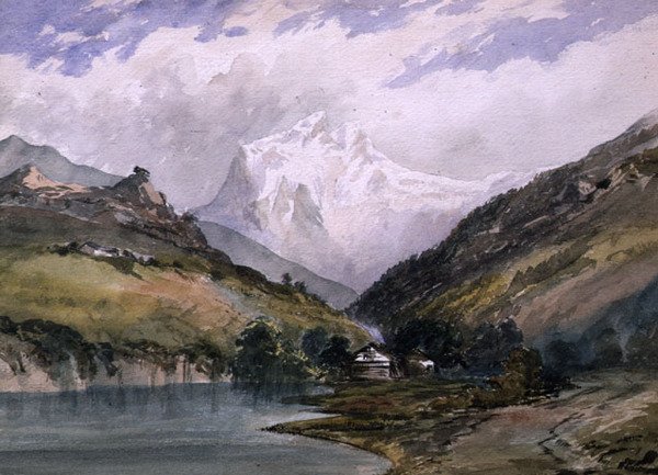 Wetterhorn, Berner Oberland (olej na plátně) od William (circle of) Callow