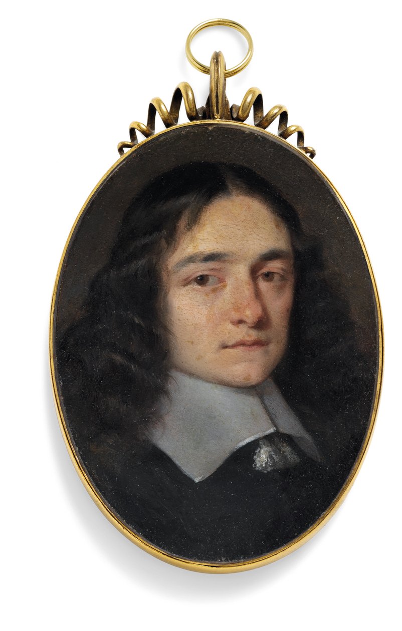 Gentleman dříve zvaný John Milton (olej na mědi) od William (circle of) Dobson
