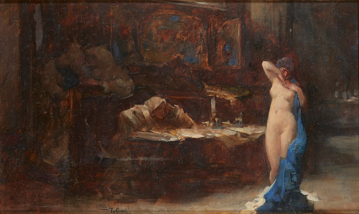 V Radě (olej na palubě) od William A. Breakspeare