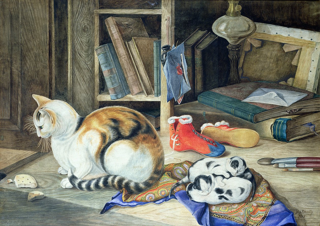 Šťastná rodina, 1868 od William A. Donnelly