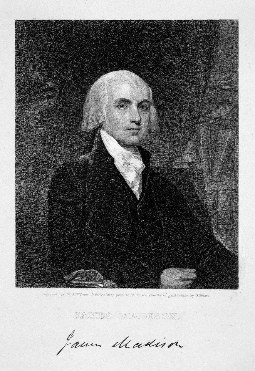 James Madison, 4. prezident Spojených států amerických, 19. století od William A Wilmer