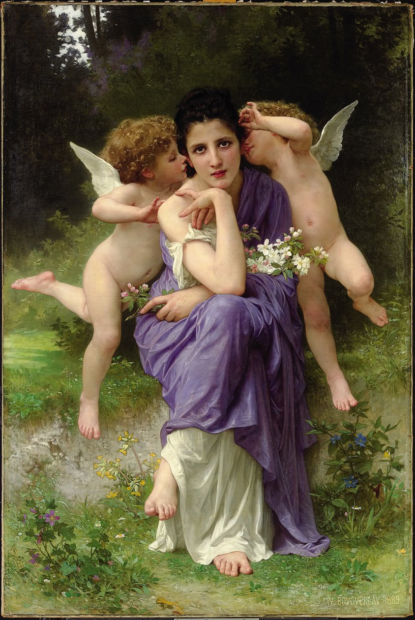 Jarní písně, 1889 od William Adolphe Bouguereau