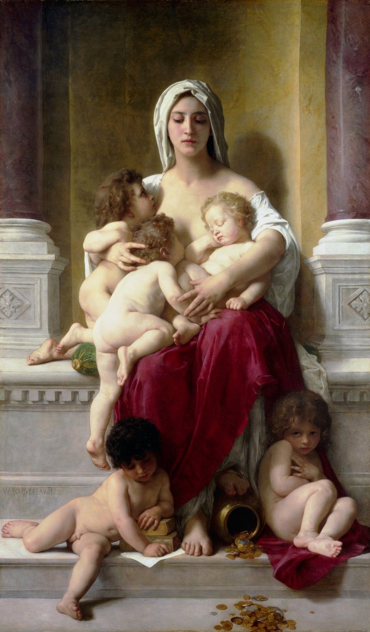 Charita od William Adolphe Bouguereau