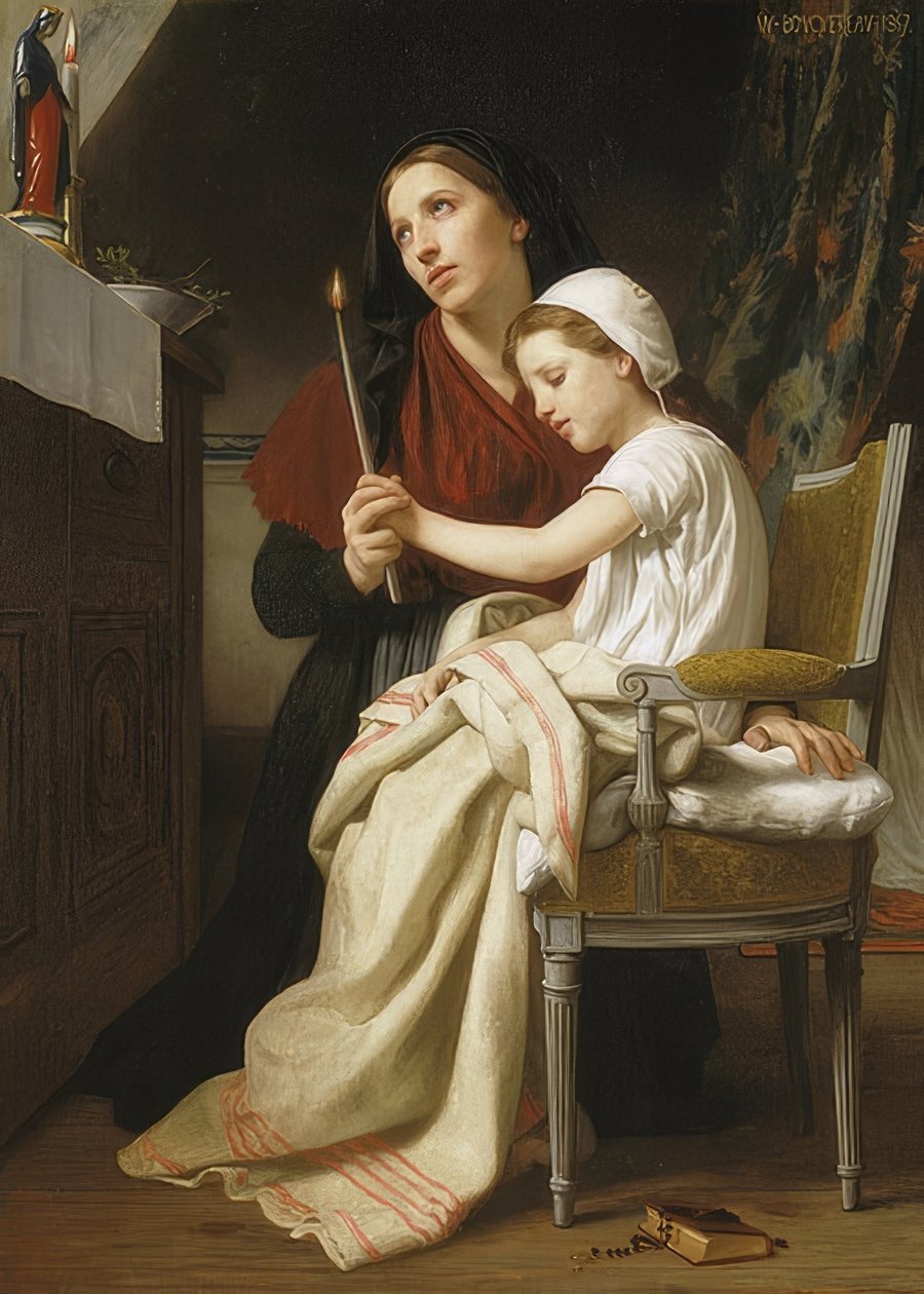 Oběť díkůvzdání. 1867 od William Adolphe Bouguereau