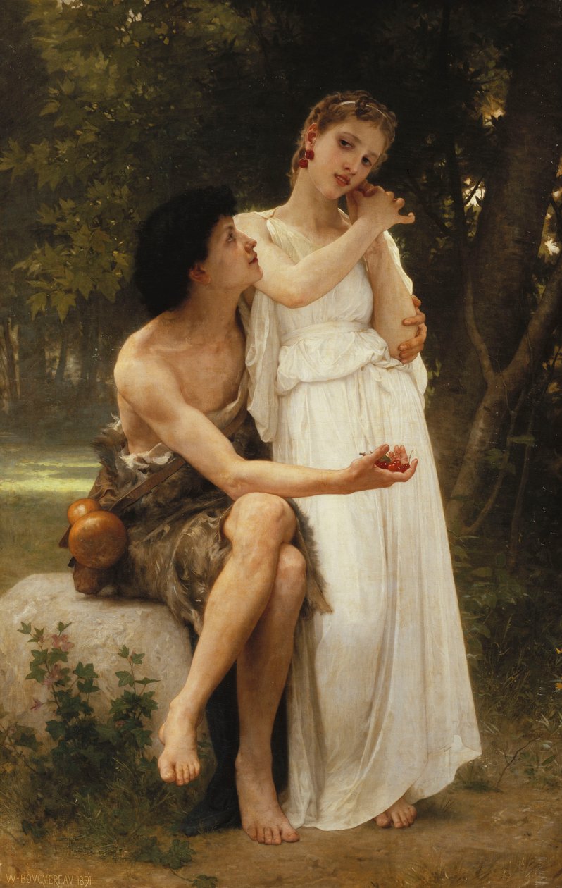 První šperky; Premiér Bijoux, 1891 od William Adolphe Bouguereau