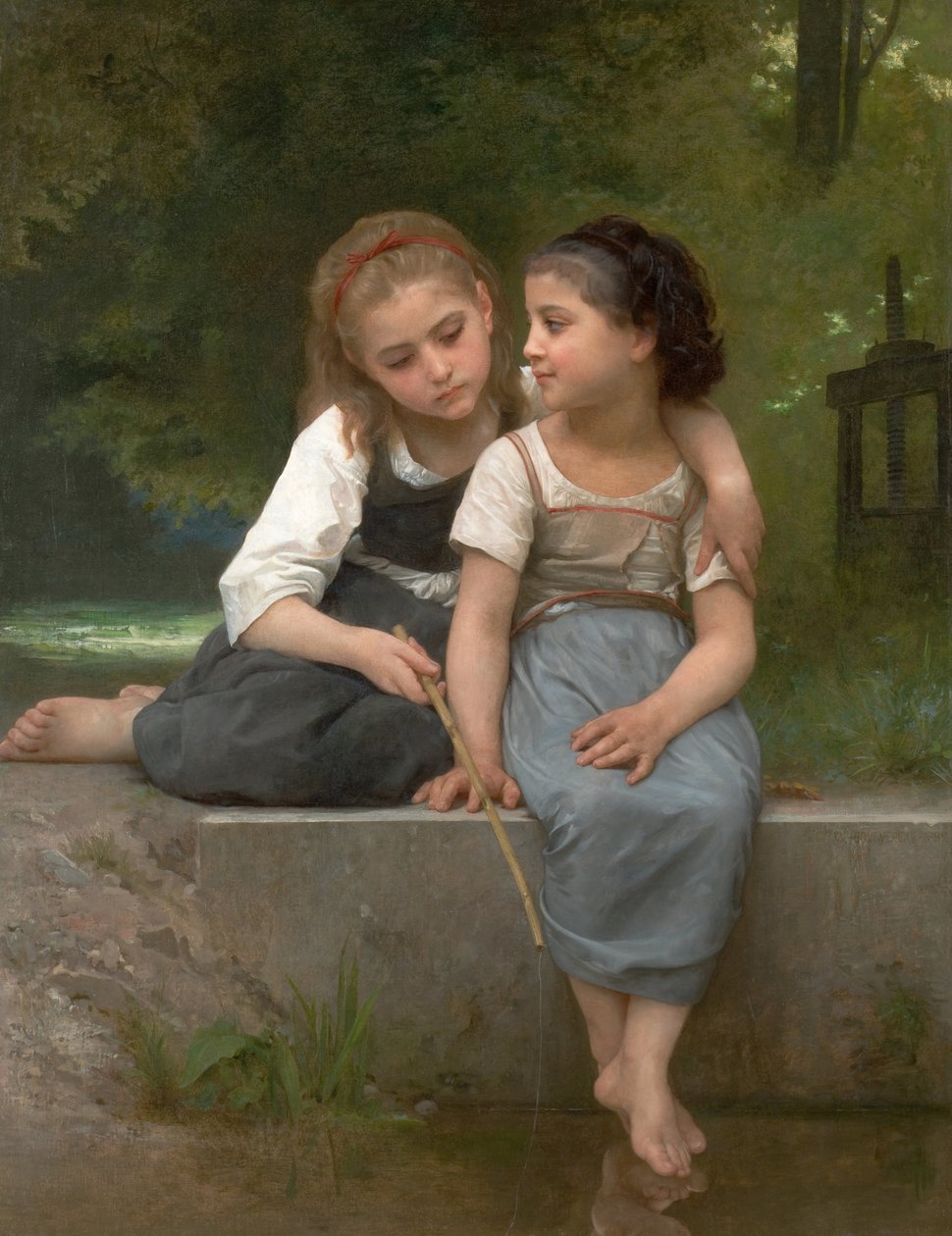 Lov žab od William Adolphe Bouguereau