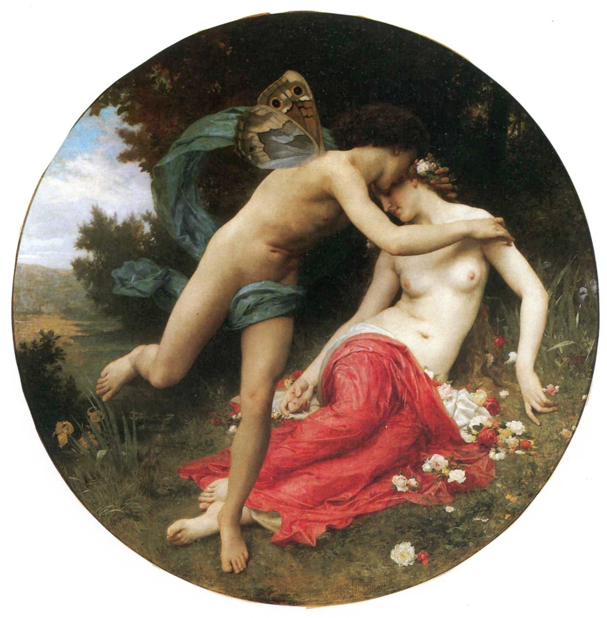 Flora a Zephyr od William Adolphe Bouguereau