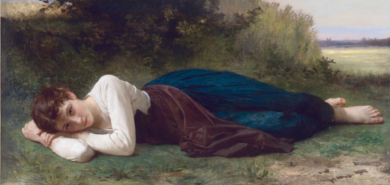 Le repos, William-Adolphe Bouguereau od William Adolphe Bouguereau
