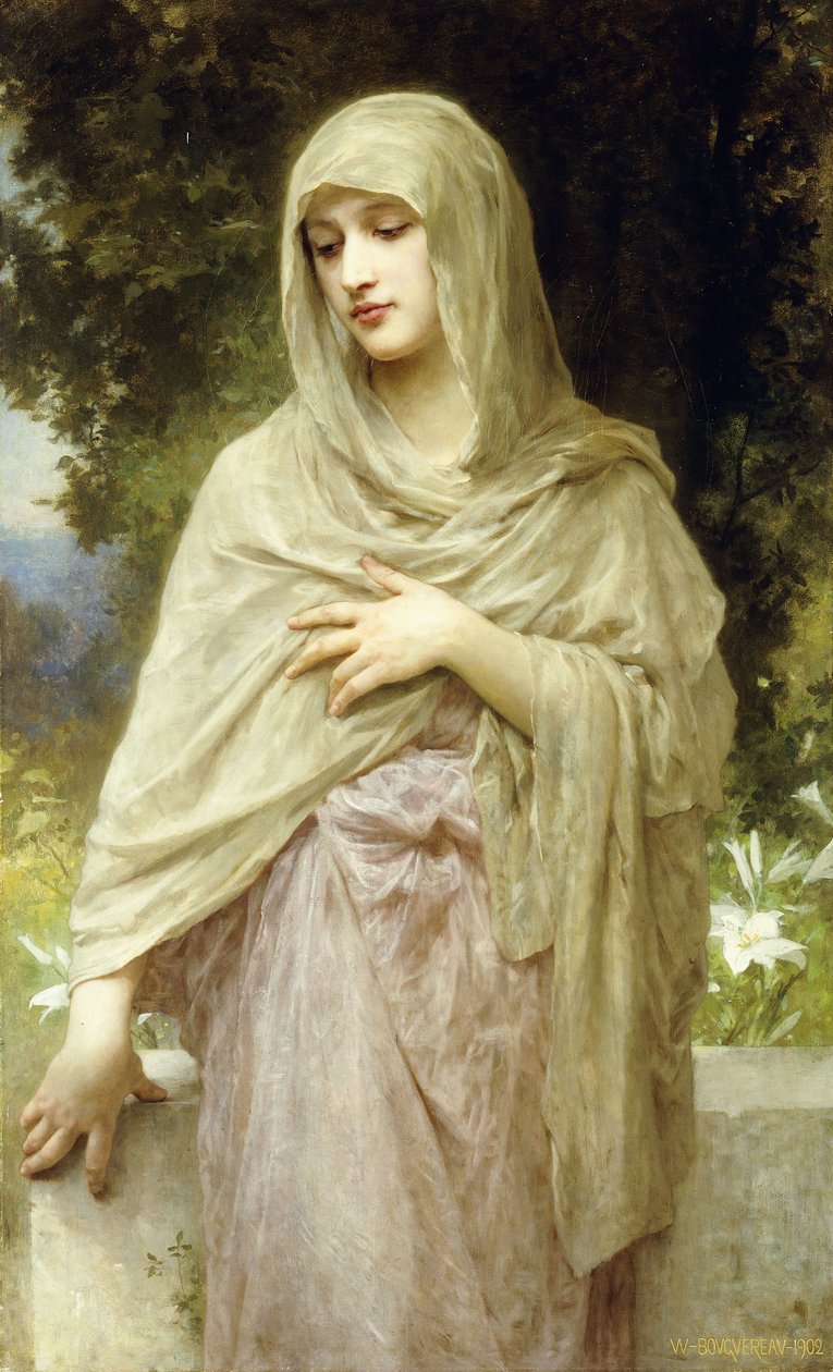 Meditace, 1902 od William Adolphe Bouguereau