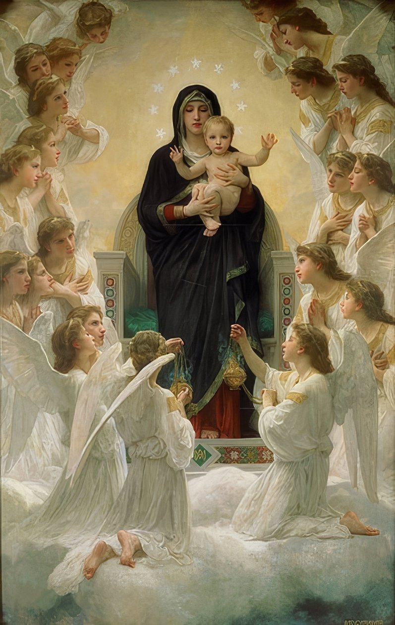 Královna andělů 1900 od William Adolphe Bouguereau