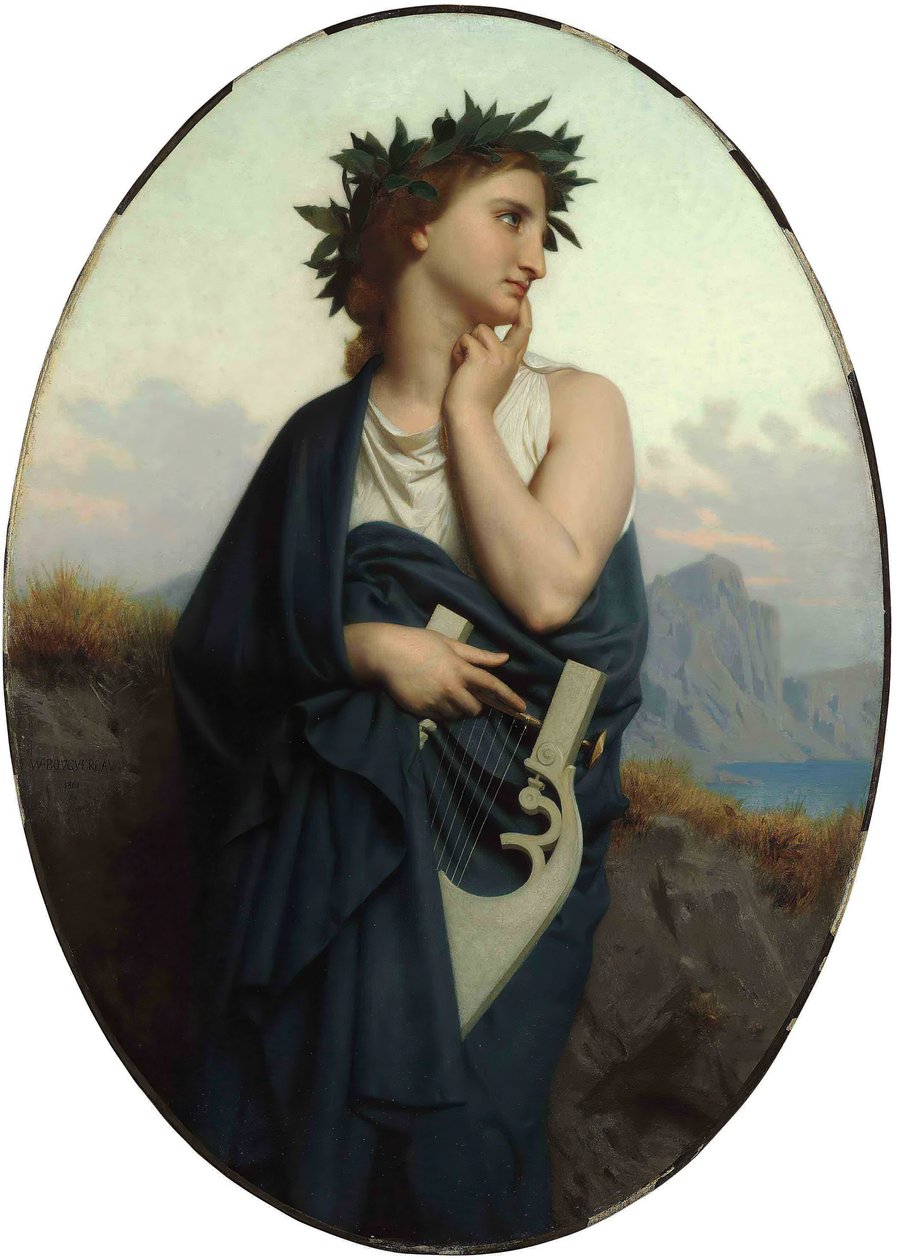 The Muse Philomèle, 1861. od William Adolphe Bouguereau