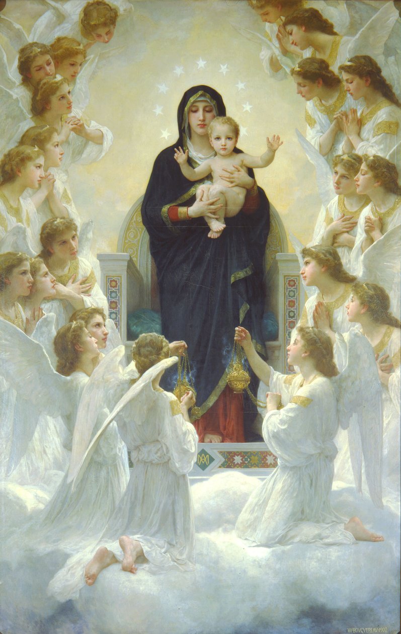 Královna andělů nebo Panna Maria s anděly od William Adolphe Bouguereau