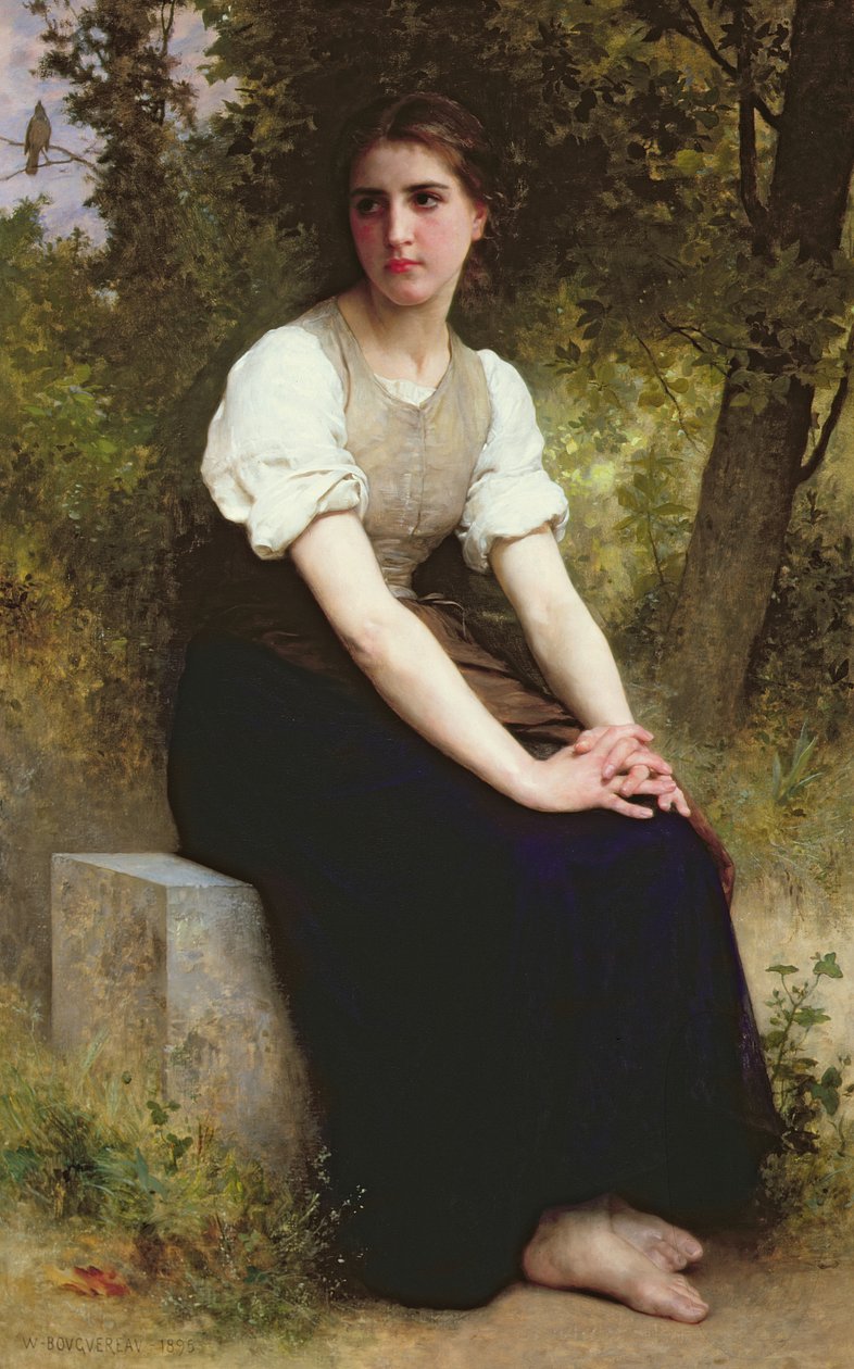 The Song of the Nightingale, c.1895 (olej na plátně) od William Adolphe Bouguereau