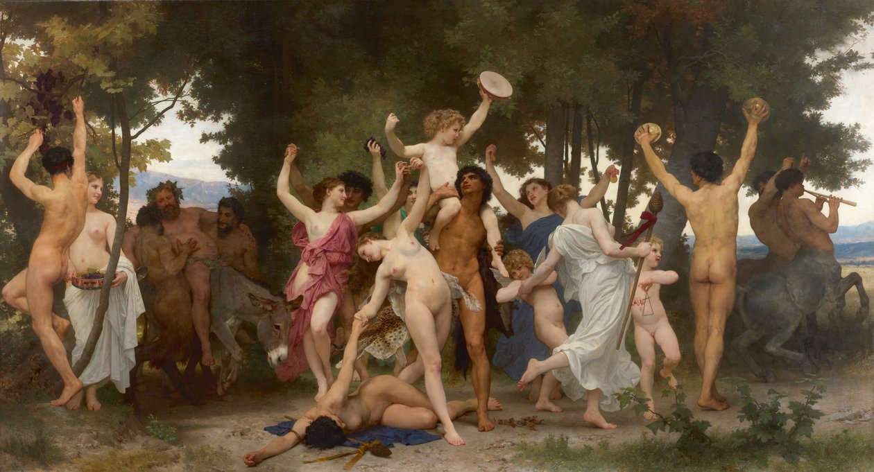 Mládí Bacchus La jeunesse de Bacchus, 1884. od William Adolphe Bouguereau