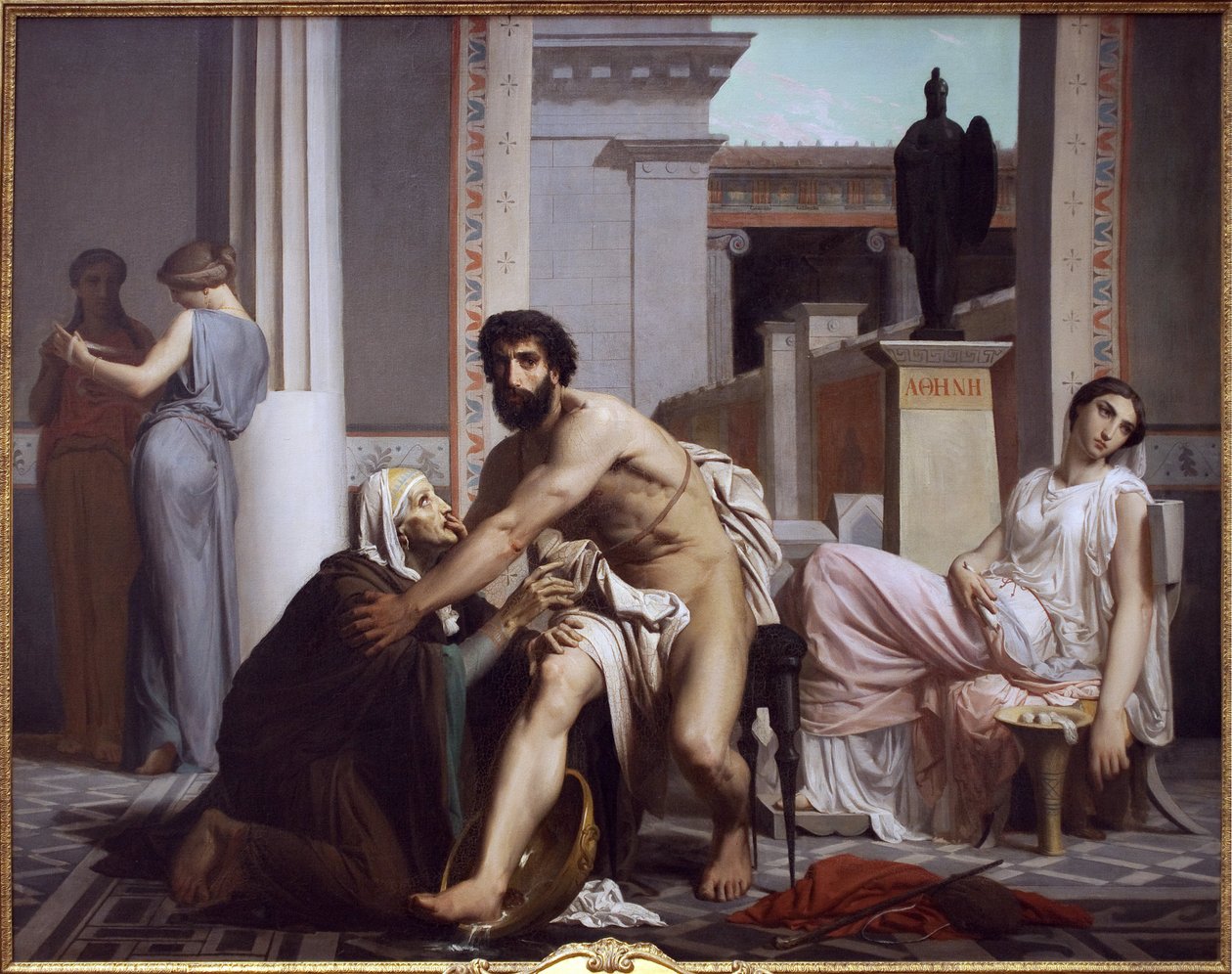 Ulysses poznala jeho sestra Euryclee od William Adolphe Bouguereau