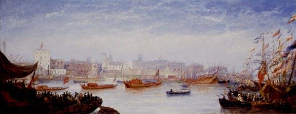Otevření uhelné burzy, 30.10.1849 od William Adolphus Knell