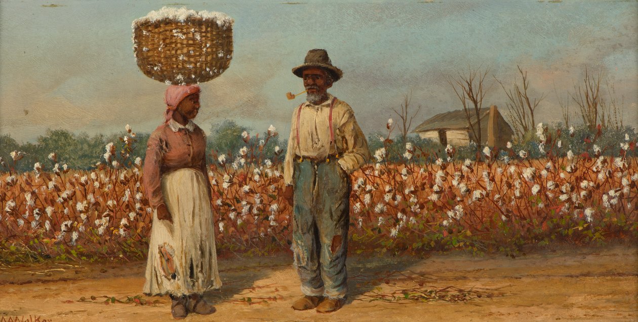 Sběrače bavlny, kolem roku 1890 (olej na desce akademie) od William Aiken Walker