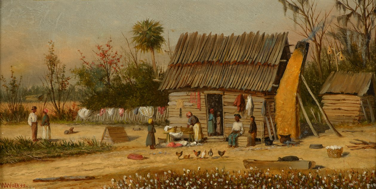 Wash Day, cca 1890 (olej na akademii) od William Aiken Walker