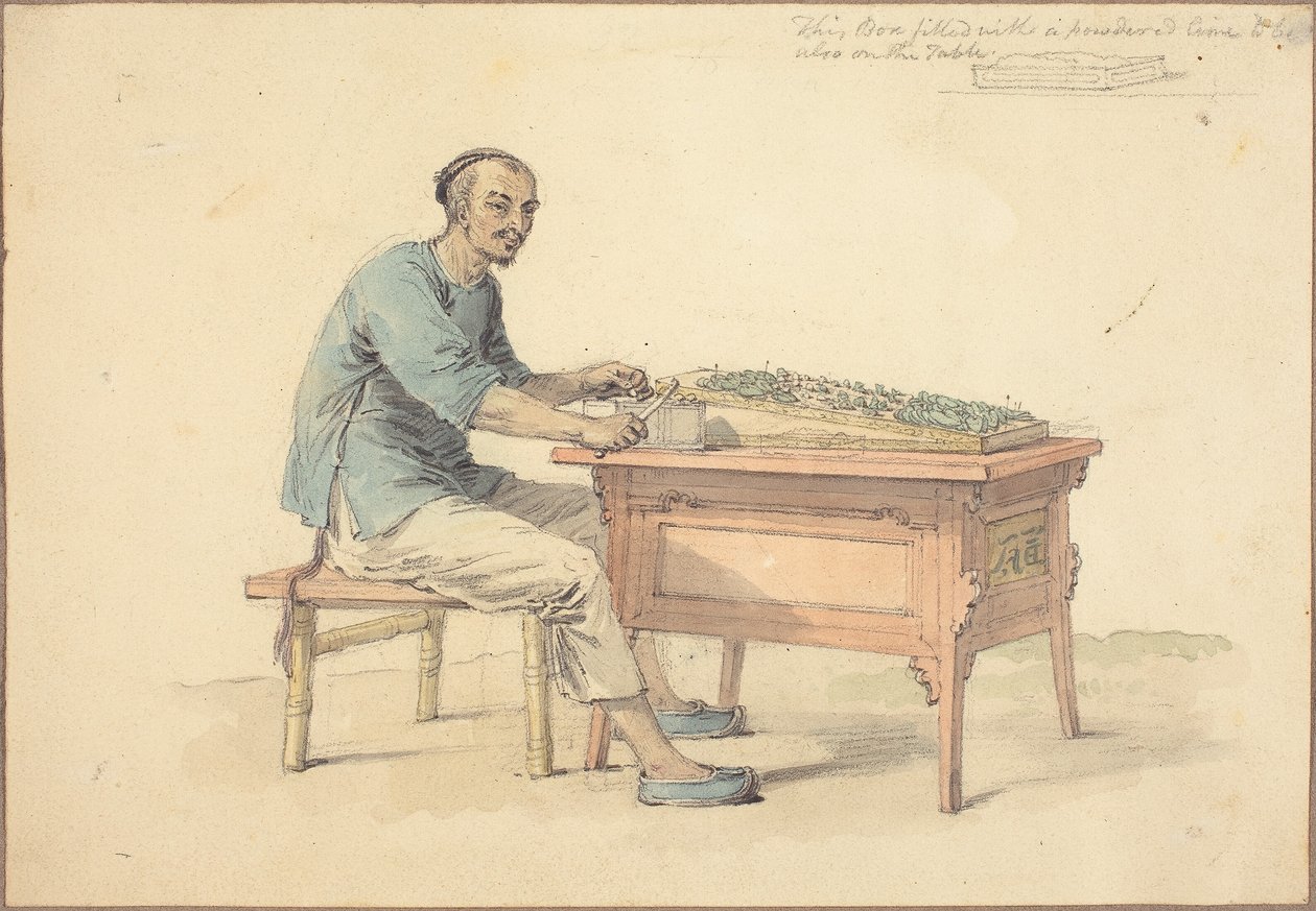 Čínský rolník prodávající betel od William Alexander