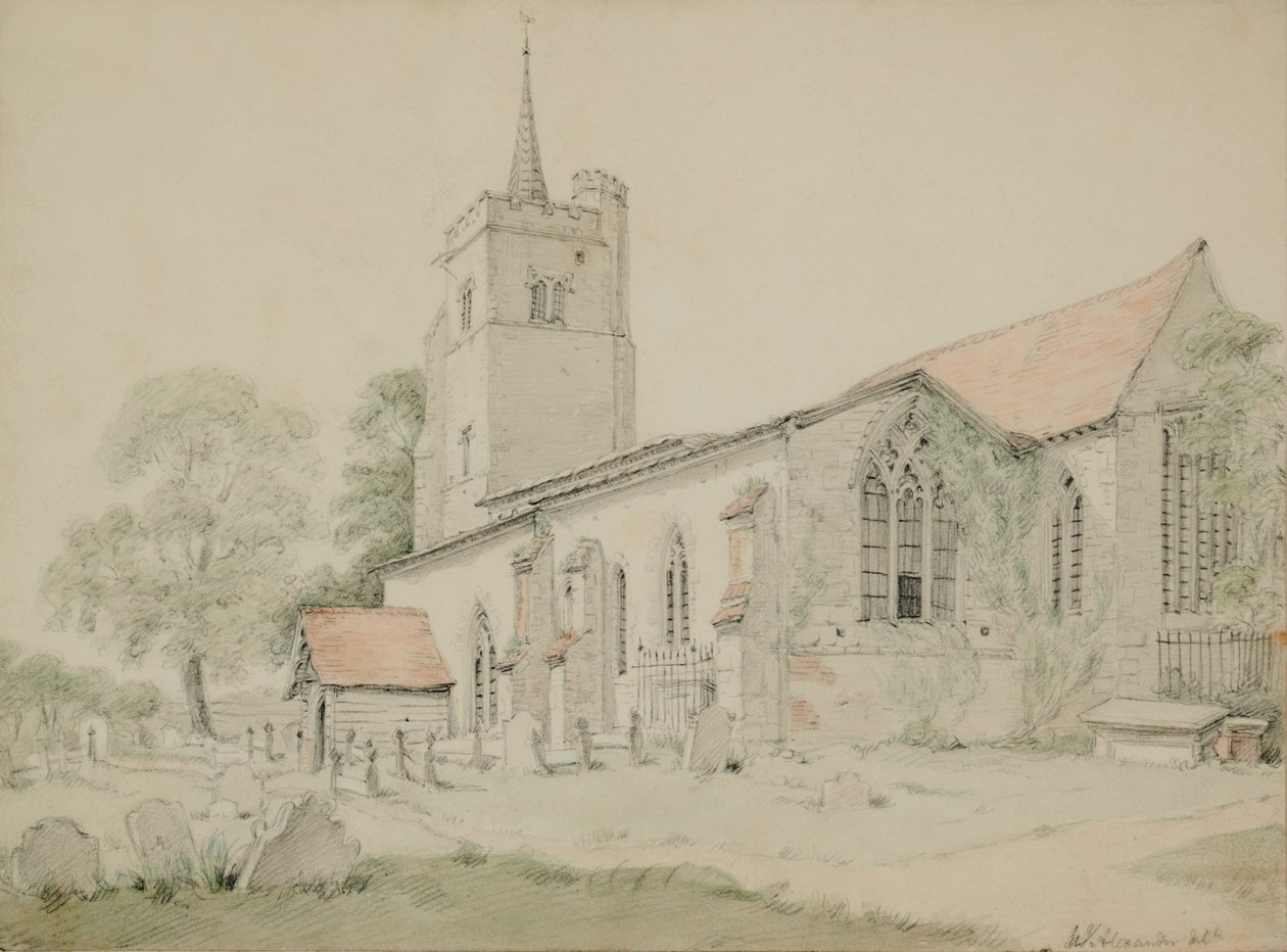 Aldenham Church, Hertfordshire od William Alexander