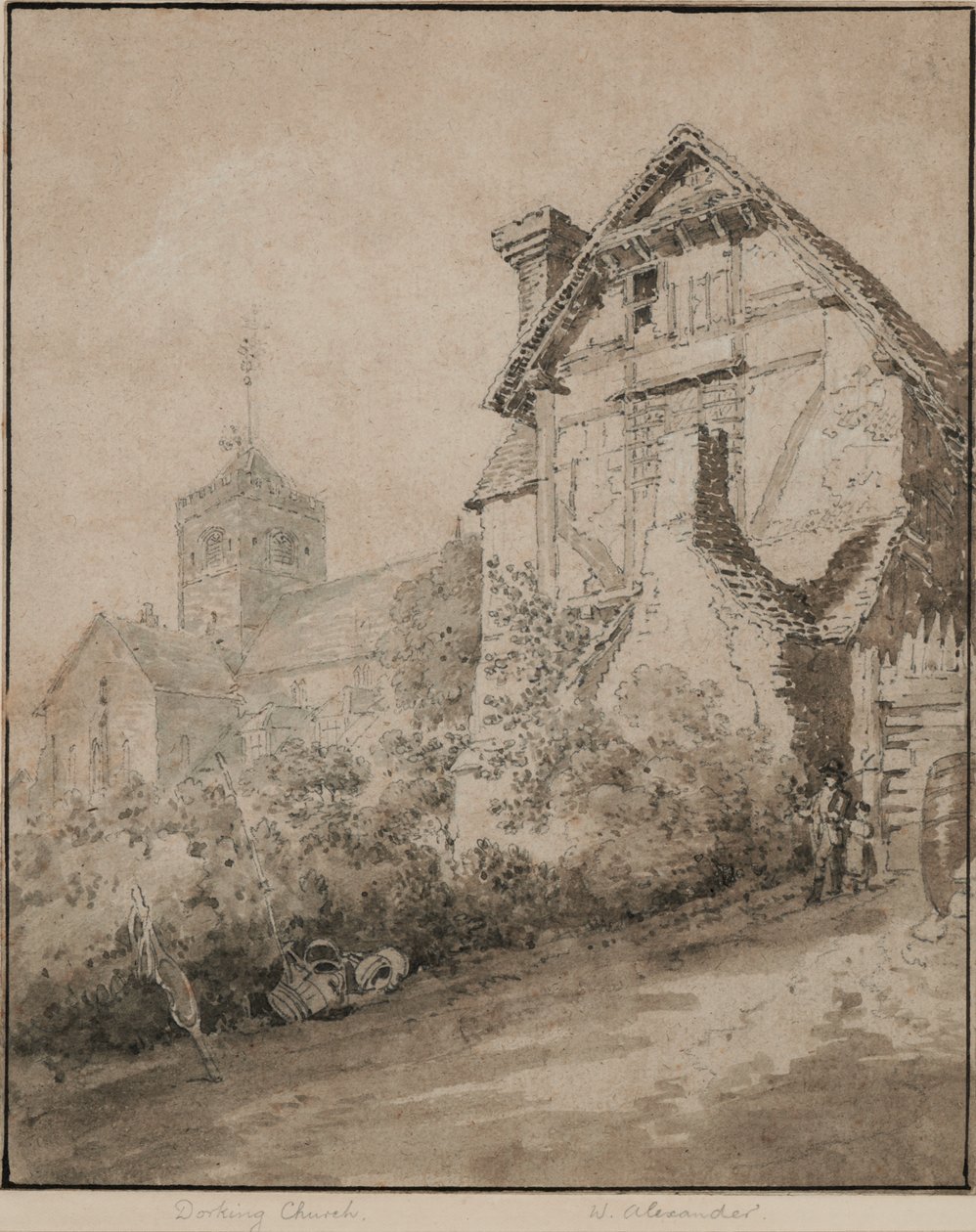 Kostel Dorking od William Alexander