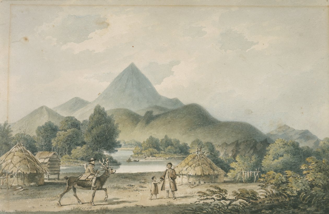 Indická vesnice od William Alexander