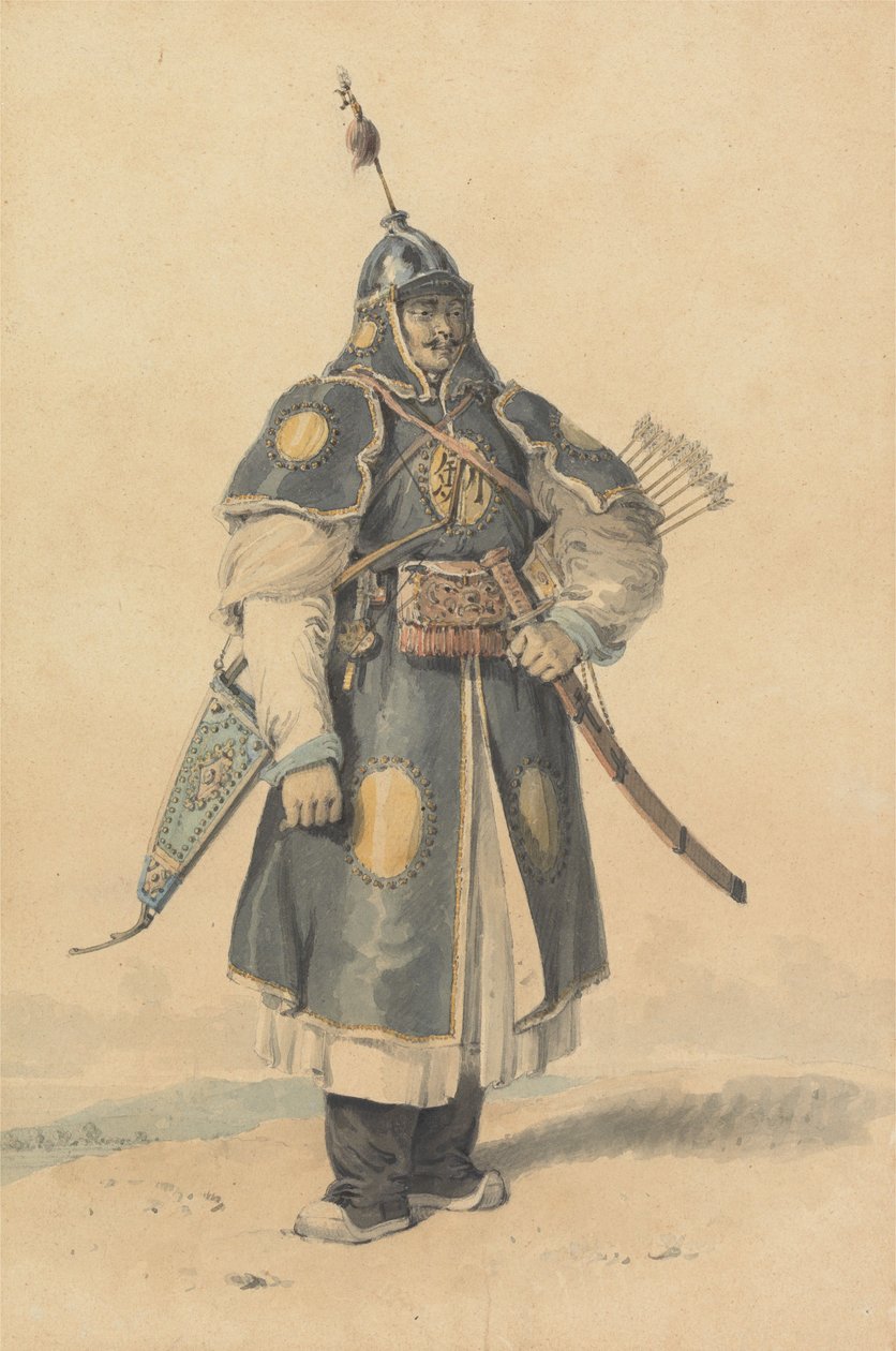 Portrét čínského vojáka od William Alexander