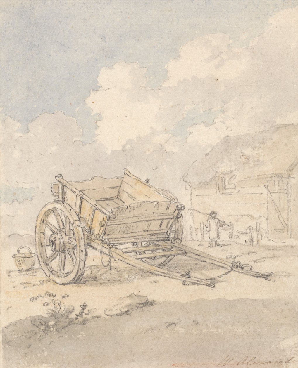 Studie farmářského vozíku od William Alexander
