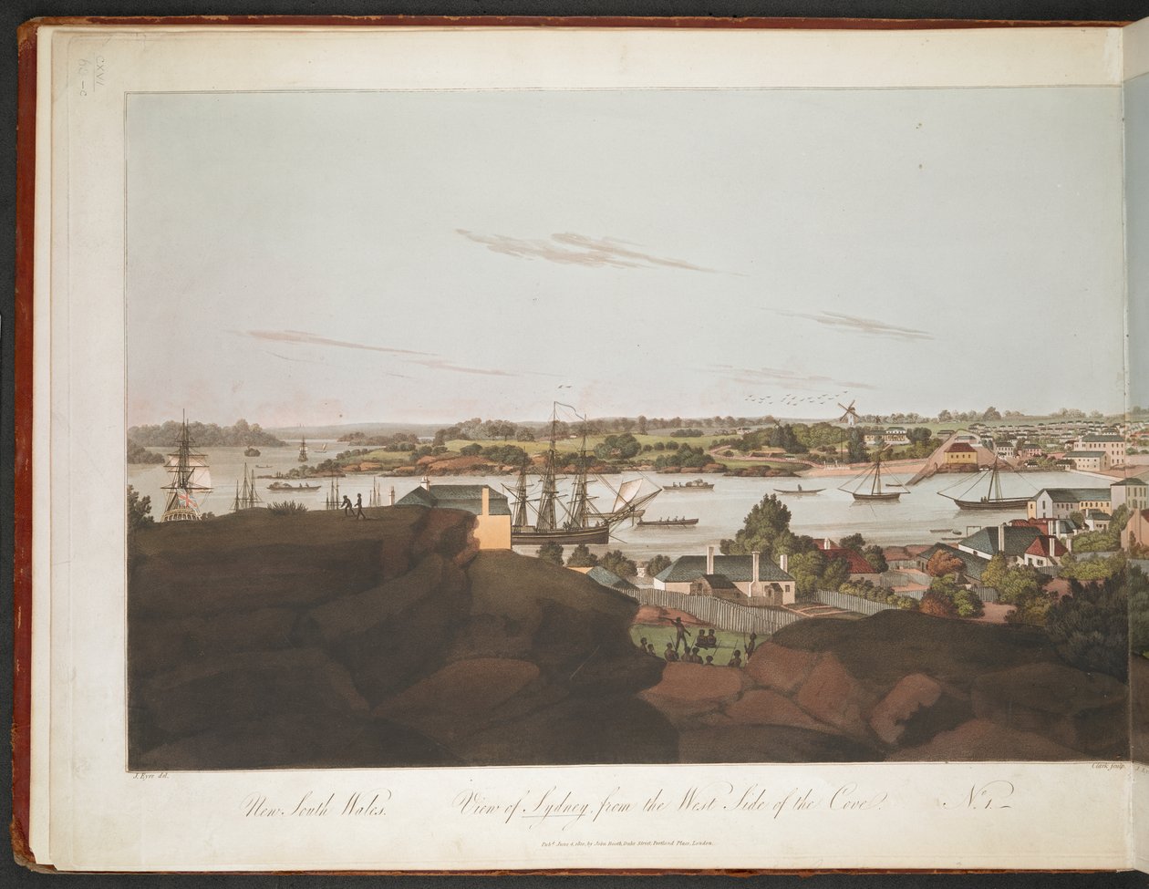 Pohled ze Sydney na západní stranu zátoky. od William Alexander