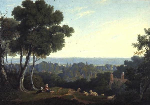 Scéna v údolí Marlow od William Alfred Delamotte