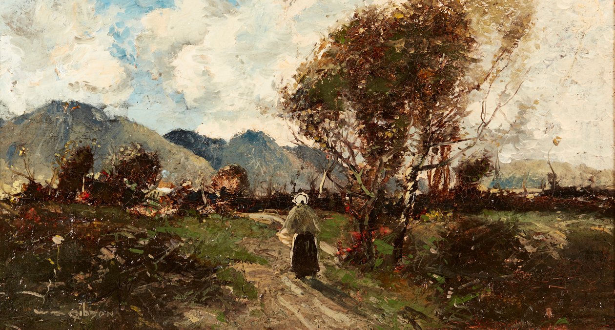 Homeward Bound (olej na plátně) od William Alfred Gibson