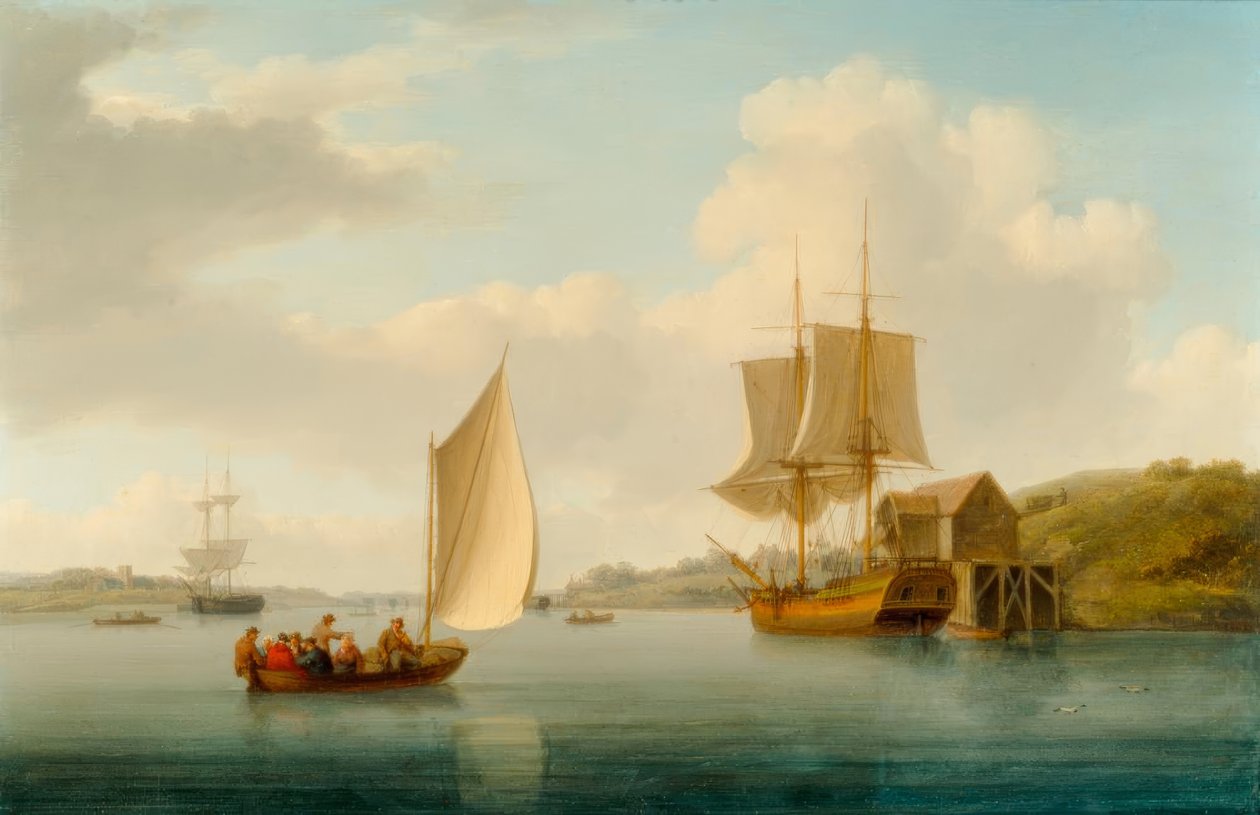 Collier Brig v Anchor na Medway od William Anderson
