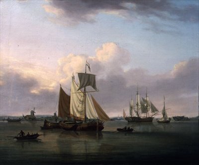 Shipping Off Deptford (olej na plátně) od William Anderson
