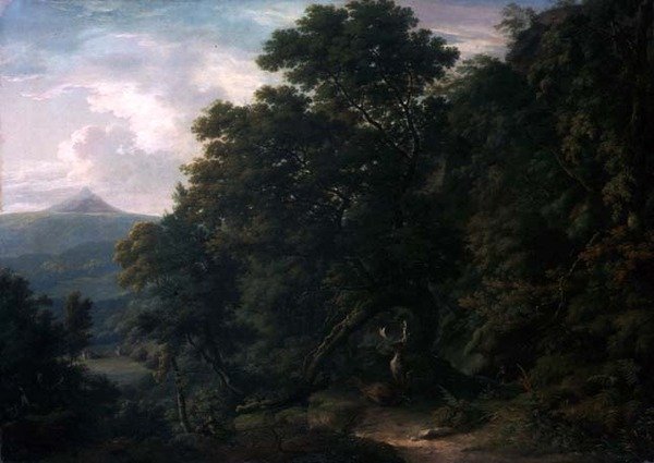 Pohled na Powerscourt Demesne (olej na plátně) od William Ashford