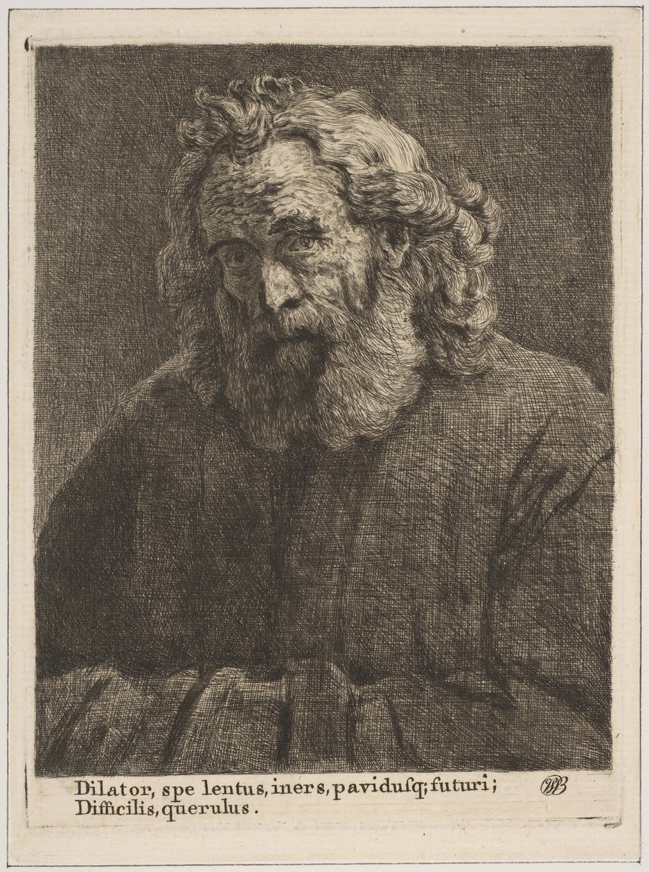 Starý muž s dlouhým plnovousem, 1761. od William Baillie