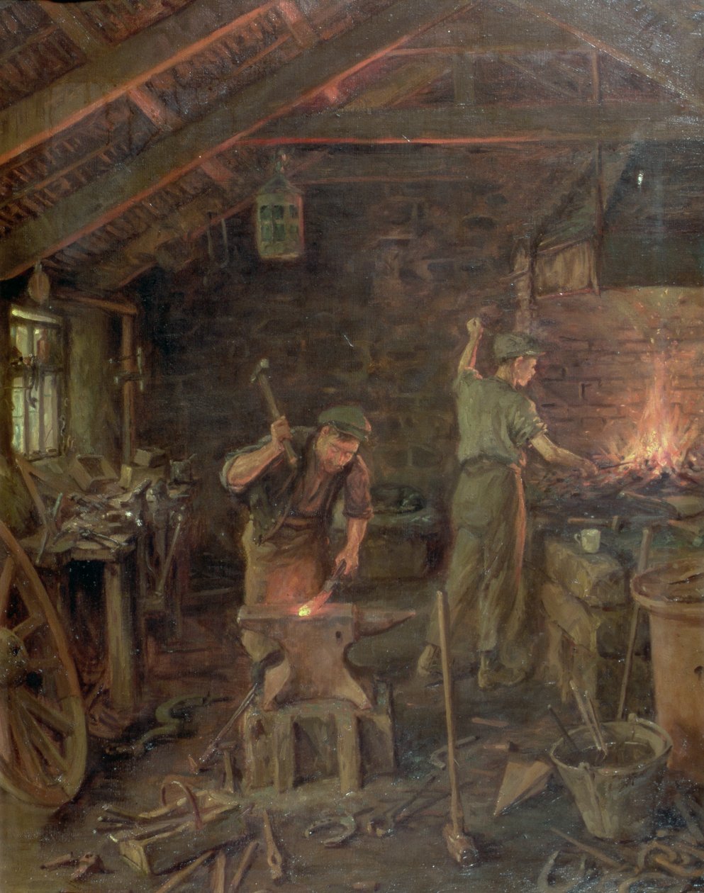 Kladivem a rukou stojí všechna umění (The Forge) od William Banks Fortescue